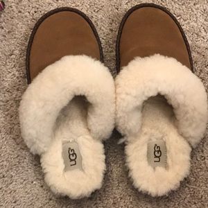 Brown UGG slippers